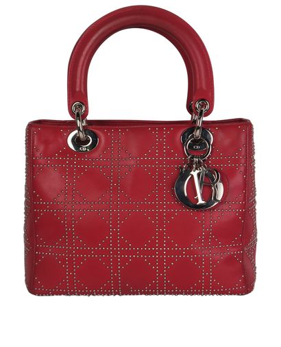 Studded Medium Lady Dior, front view